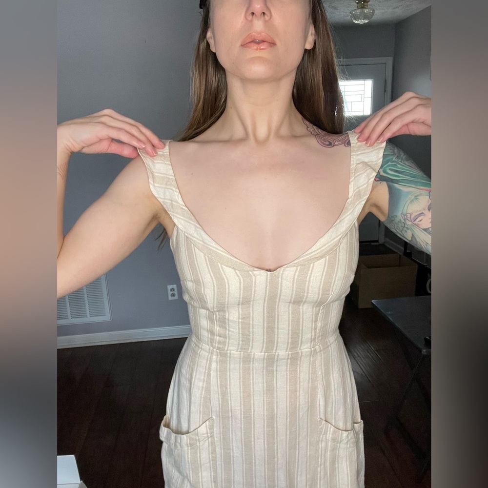 Reformation midi dress with pockets